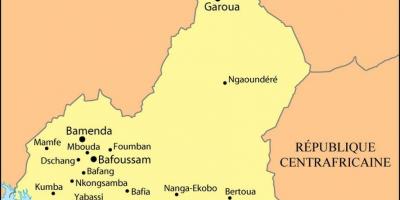 Kaart douala Kamerun