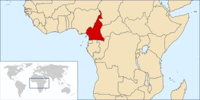 Kamerun asukoha kohta world map