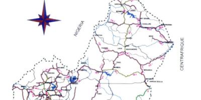 Kaart Kamerun tee