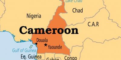 Kaart yaounde Kamerun