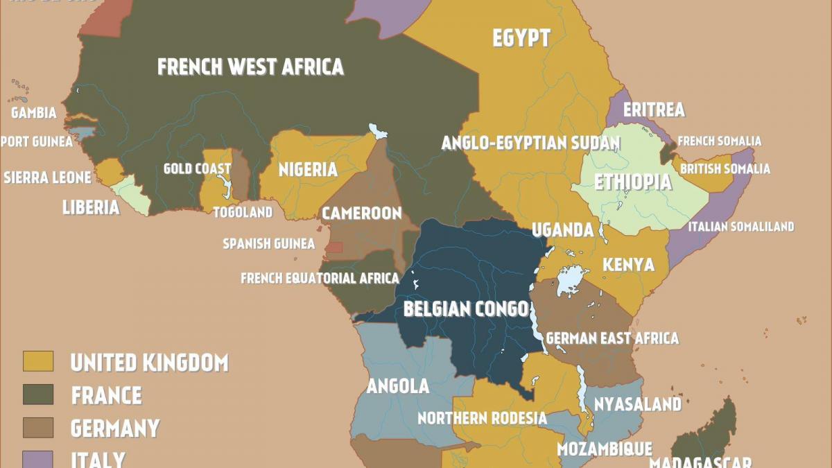 Kaart briti Kameruni