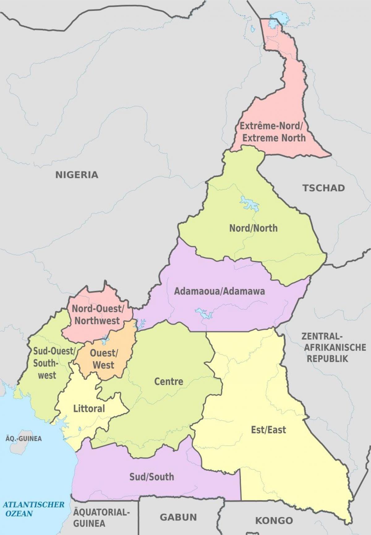 Kaart haldus-Kamerun